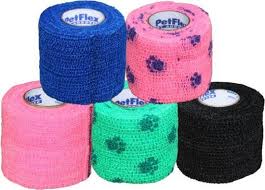 Verband, medisch, bandage, zelfklevend, hond